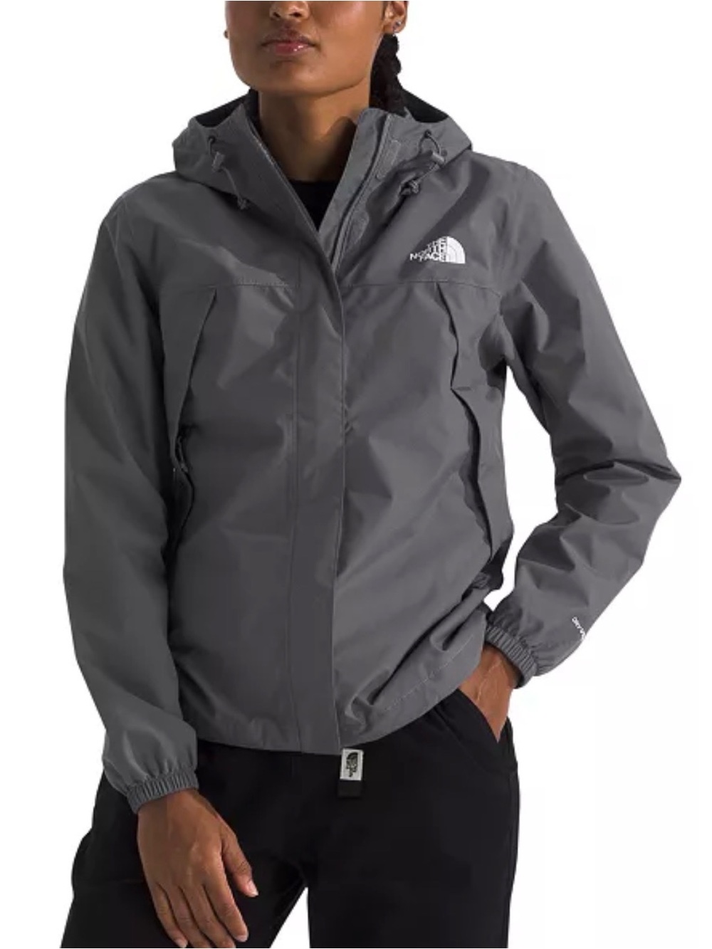The North Face Men's Slate Gray Waterproof Hooded Raincoat